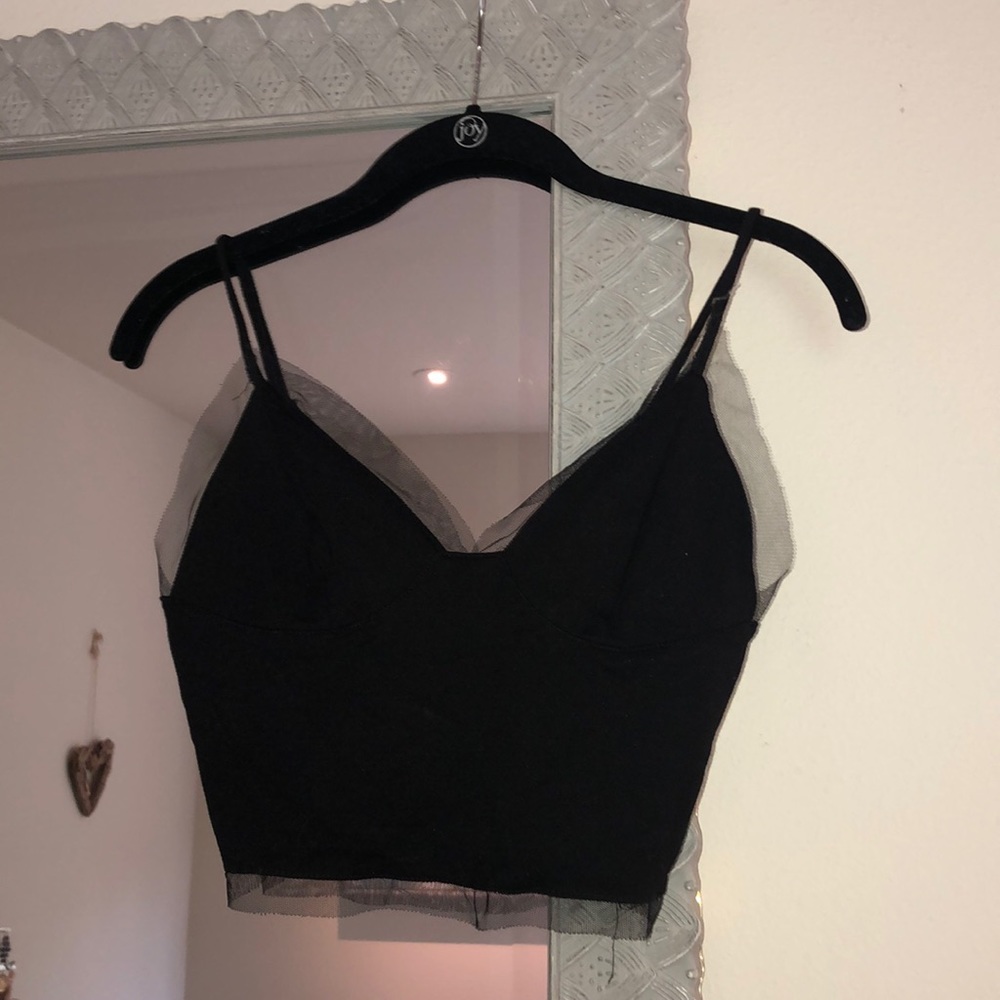 Urban outfitters black crop